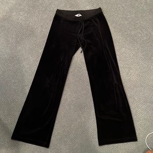 COPY - Low rise hard tail black Terry pants size small